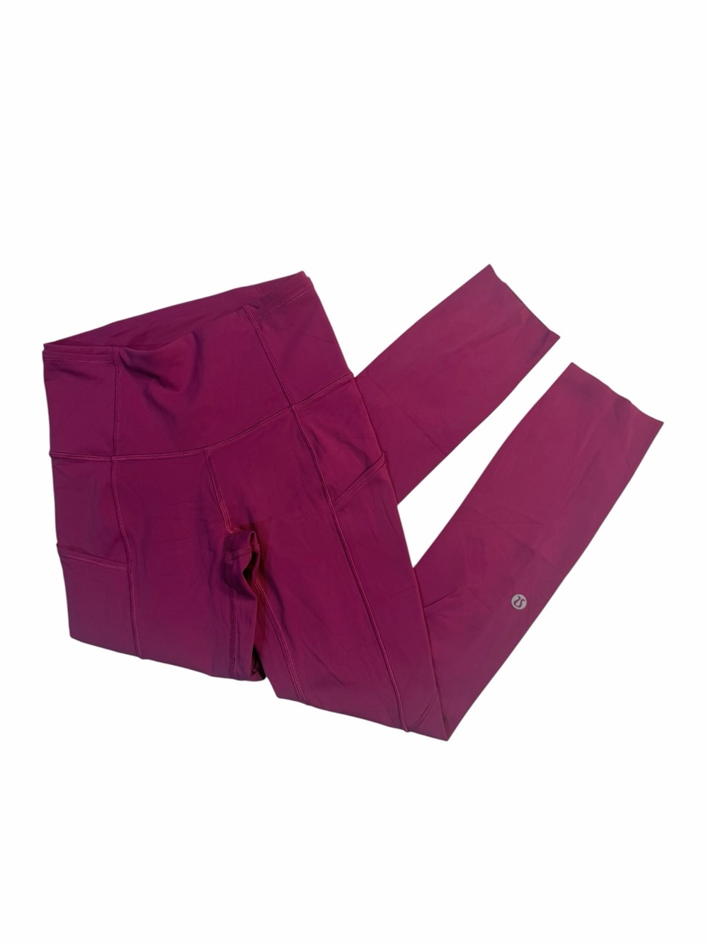 Lululemon High-Rise Athletic Cropped Leggings in Deep Magenta
